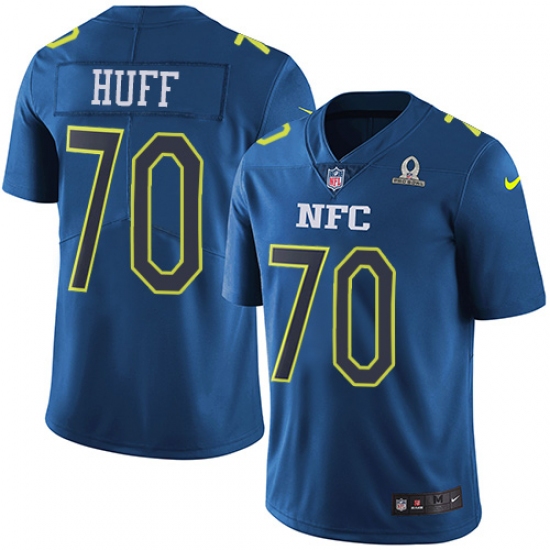 Men's Nike Washington Redskins 70 Sam Huff Limited Blue 2017 Pro Bowl NFL Jersey