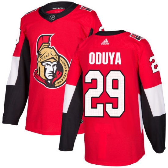 Men's Adidas Ottawa Senators 29 Johnny Oduya Authentic Red Home NHL Jersey