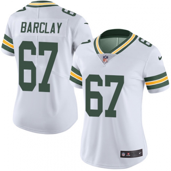Women's Nike Green Bay Packers 67 Don Barclay Elite White NFL Jersey