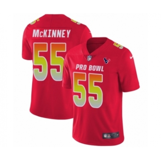 Youth Nike Houston Texans 55 Benardrick McKinney Limited Red AFC 2019 Pro Bowl NFL Jersey