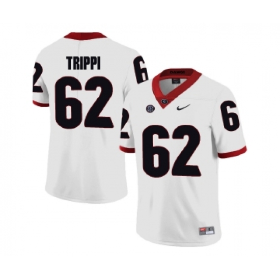 Georgia Bulldogs 62 Charlie Trippi White College Football Jersey