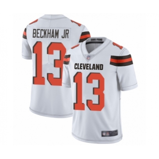 Men's Odell Beckham Jr. Limited White Nike Jersey NFL Cleveland Browns 13 Road Vapor Untouchable