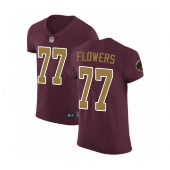 Men's Washington Redskins 77 Ereck Flowers Burgundy Red Alternate Vapor Untouchable Elite Player Football Jersey