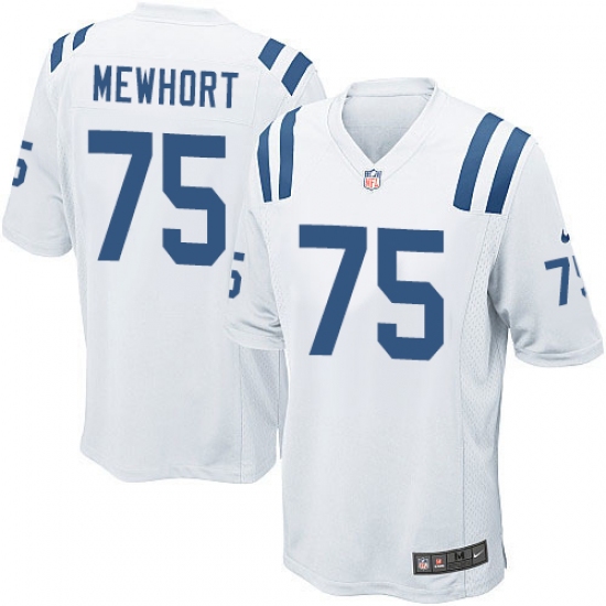 Men's Nike Indianapolis Colts 75 Jack Mewhort Game White NFL Jersey