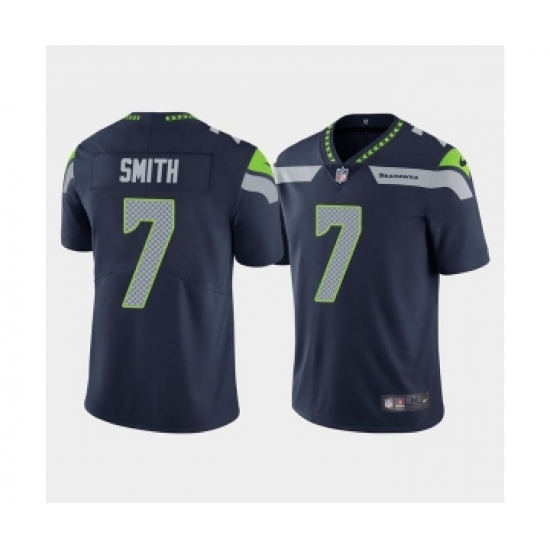 Men's Seattle Seahawks 7 Geno Smith Navy Vapor Untouchable Limited Stitched Jersey