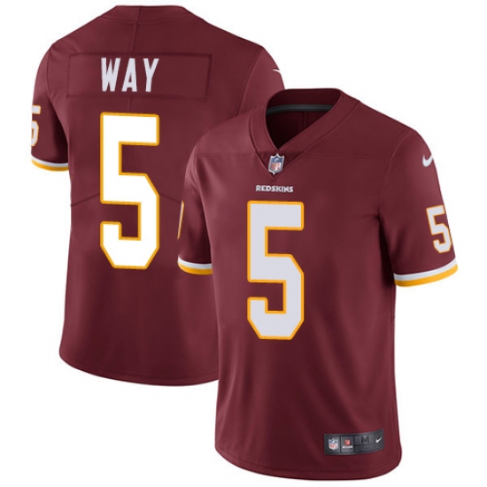 Men's Nike Washington Redskins 5 Tress Way Burgundy Red Team Color Vapor Untouchable Limited Player NFL Jersey