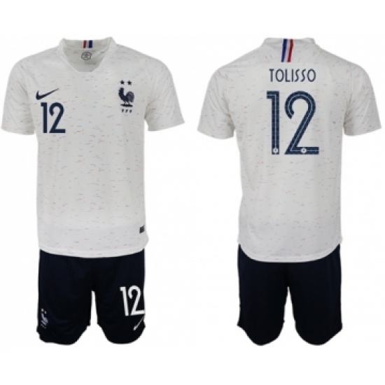 France 12 Tolisso Away Soccer Country Jersey