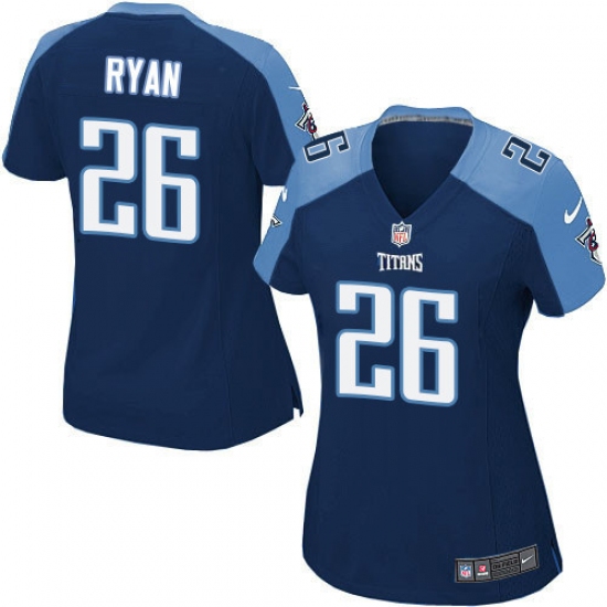 Women's Nike Tennessee Titans 26 Logan Ryan Game Navy Blue Alternate NFL Jersey