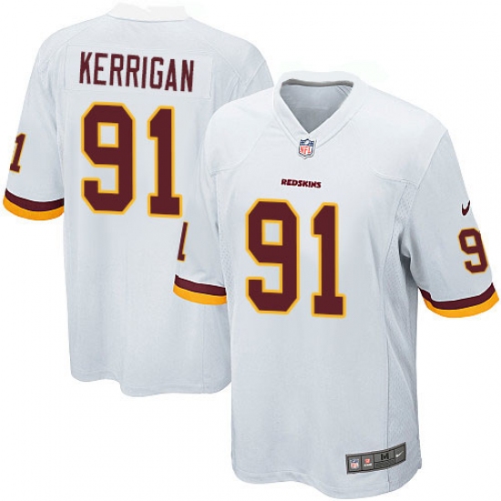 Men's Nike Washington Redskins 91 Ryan Kerrigan Game White NFL Jersey