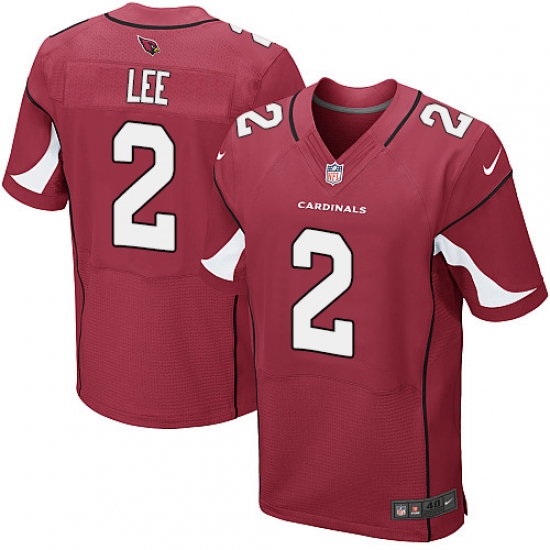 Men's Nike Arizona Cardinals 2 Andy Lee Elite Red Team Color NFL Jersey