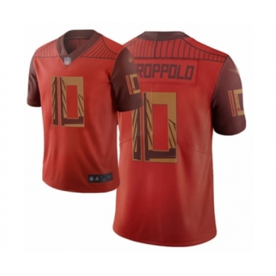 Men's San Francisco 49ers 10 Jimmy Garoppolo Limited Red City Edition Football Jersey