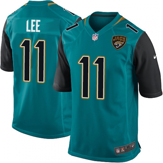 Men's Nike Jacksonville Jaguars 11 Marqise Lee Game Teal Green Team Color NFL Jersey