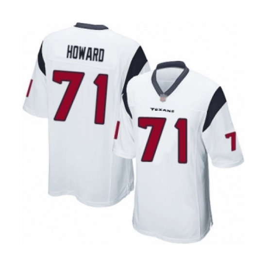 Men's Houston Texans 71 Tytus Howard Game White Football Jersey