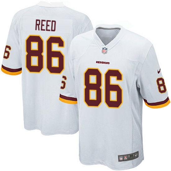 Men's Nike Washington Redskins 86 Jordan Reed Game White NFL Jersey