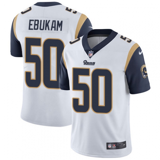 Youth Nike Los Angeles Rams 50 Samson Ebukam White Vapor Untouchable Limited Player NFL Jersey