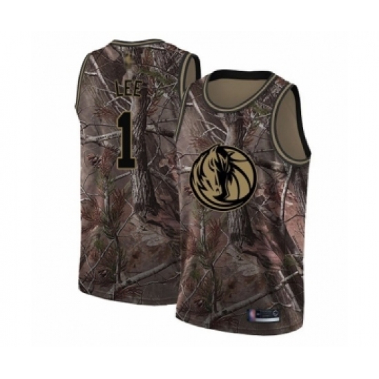 Youth Dallas Mavericks 1 Courtney Lee Swingman Camo Realtree Collection Basketball Jersey