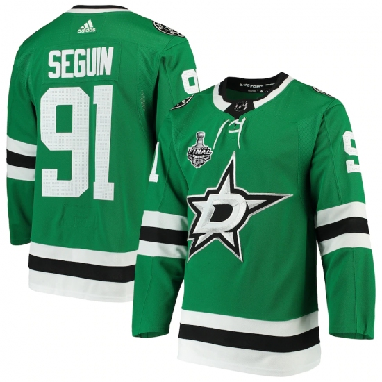 Men's Dallas Stars 91 Tyler Seguin adidas Kelly Green 2020 Stanley Cup Final Bound Authentic Player Jersey