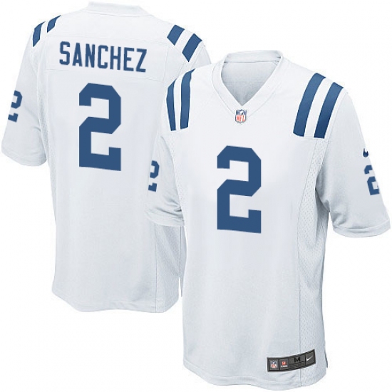 Men's Nike Indianapolis Colts 2 Rigoberto Sanchez Game White NFL Jersey