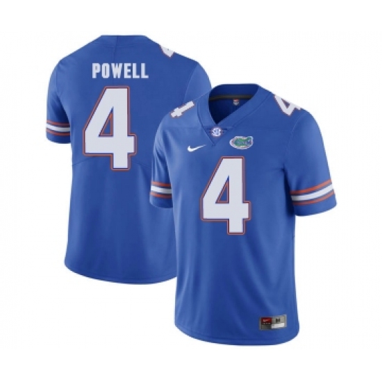 Florida Gators 4 Brandon Powell Blue College Football Jersey