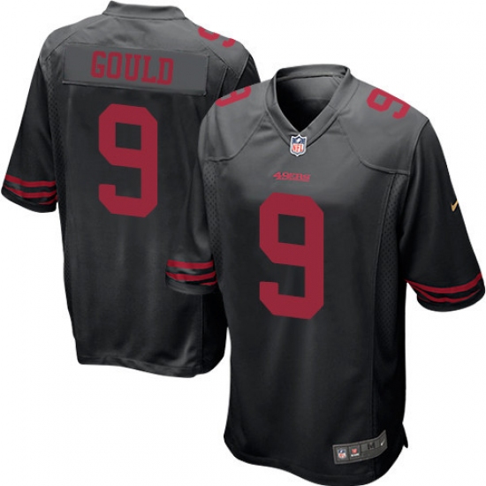 Men's Nike San Francisco 49ers 9 Robbie Gould Game Black NFL Jersey
