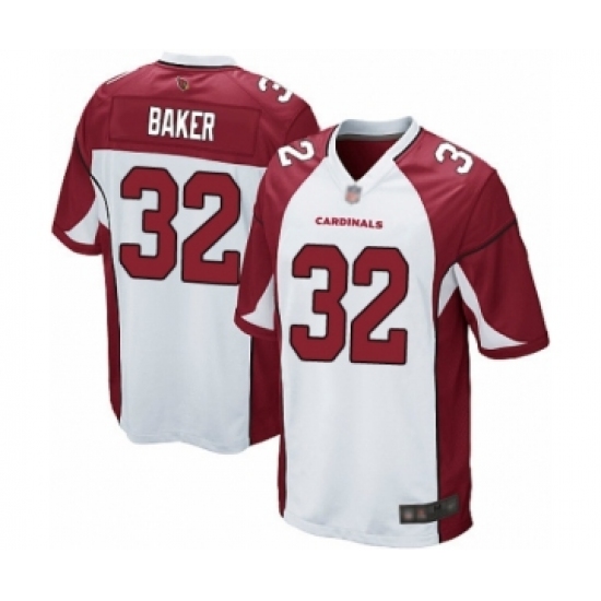 Men's Arizona Cardinals 32 Budda Baker Game White Football Jersey