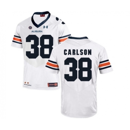 Auburn Tigers 38 Daniel Carlson White College Football Jersey