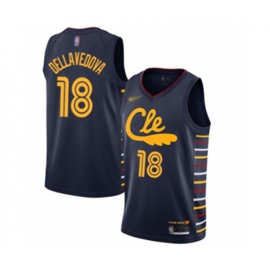 Women's Cleveland Cavaliers 18 Matthew Dellavedova Swingman Navy Basketball Jersey - 2019 20 City Edition
