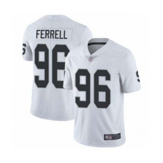 Youth Oakland Raiders 96 Clelin Ferrell White Vapor Untouchable Limited Player Football Jersey