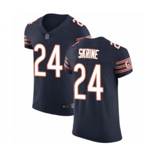 Men's Chicago Bears 24 Buster Skrine Navy Blue Team Color Vapor Untouchable Elite Player Football Jersey