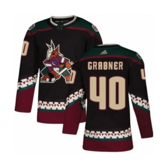 Youth Adidas Arizona Coyotes 40 Michael Grabner Premier Black Alternate NHL Jersey