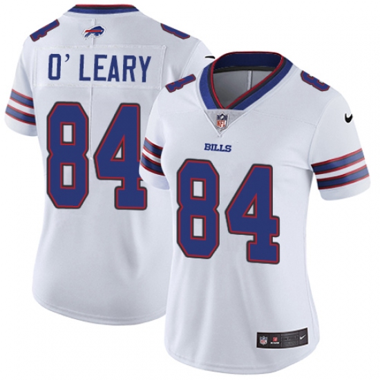 Women's Nike Buffalo Bills 84 Nick O'Leary White Vapor Untouchable Limited Player NFL Jersey