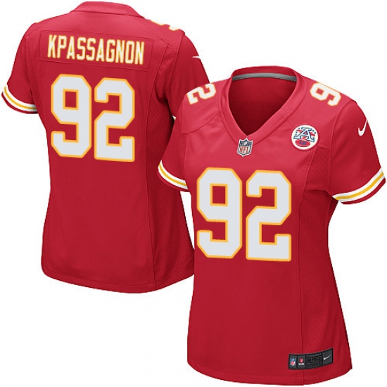 Women's Nike Kansas City Chiefs 92 Tanoh Kpassagnon Game Red Team Color NFL Jersey