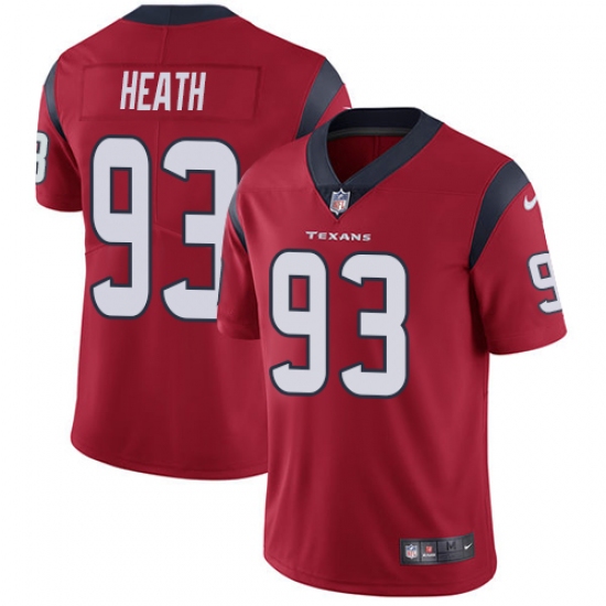 Youth Nike Houston Texans 93 Joel Heath Red Alternate Vapor Untouchable Limited Player NFL Jersey