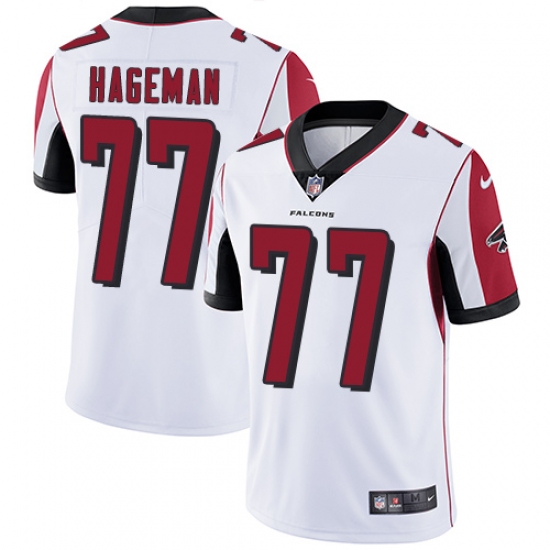 Men's Nike Atlanta Falcons 77 Ra'Shede Hageman White Vapor Untouchable Limited Player NFL Jersey