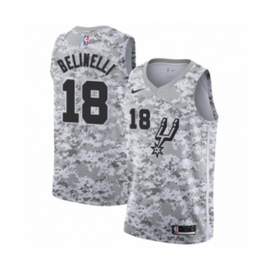 Youth San Antonio Spurs 18 Marco Belinelli White Swingman Jersey - Earned Edition