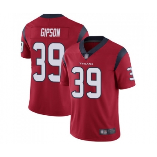 Men's Houston Texans 39 Tashaun Gipson Red Alternate Vapor Untouchable Limited Player Football Jersey