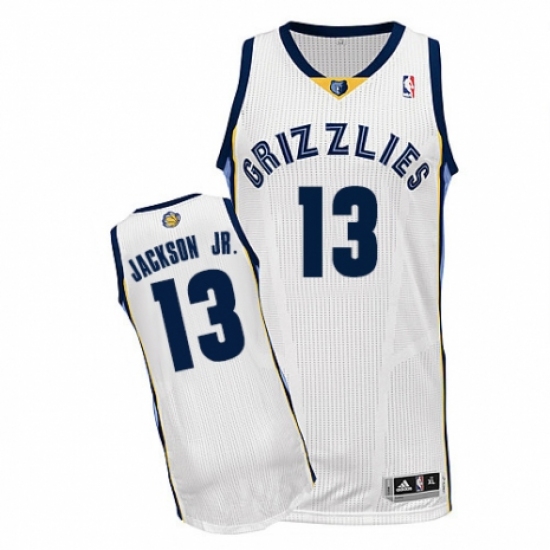 Men's Adidas Memphis Grizzlies 13 Jaren Jackson Jr. Authentic White Home NBA Jersey