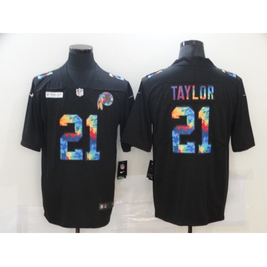 Men's Washington Redskins 21 Sean Taylor Rainbow Version Nike Limited Jersey