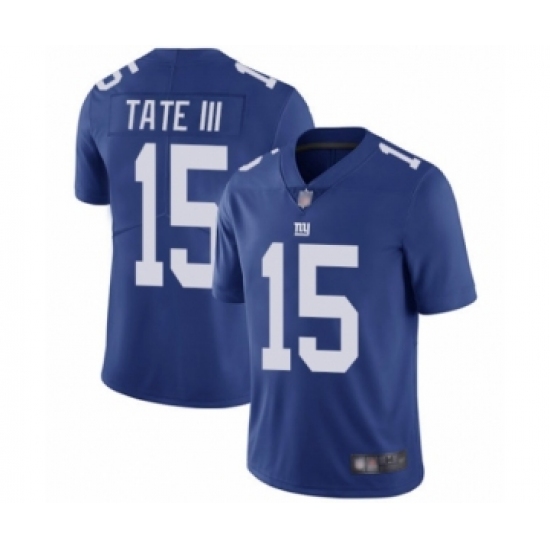 Men's New York Giants 15 Golden Tate III Royal Blue Team Color Vapor Untouchable Limited Player Football Jersey