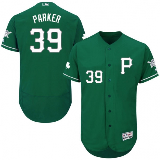 Men's Majestic Pittsburgh Pirates 39 Dave Parker Green Celtic Flexbase Authentic Collection MLB Jersey