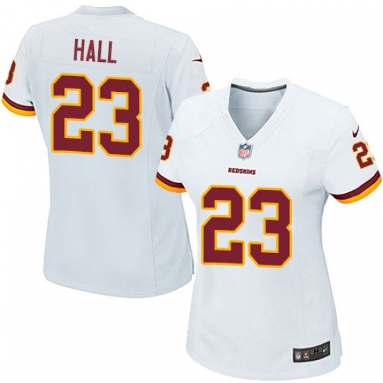 Women's Nike Washington Redskins 25 DeAngelo Hall Game White NFL Jersey