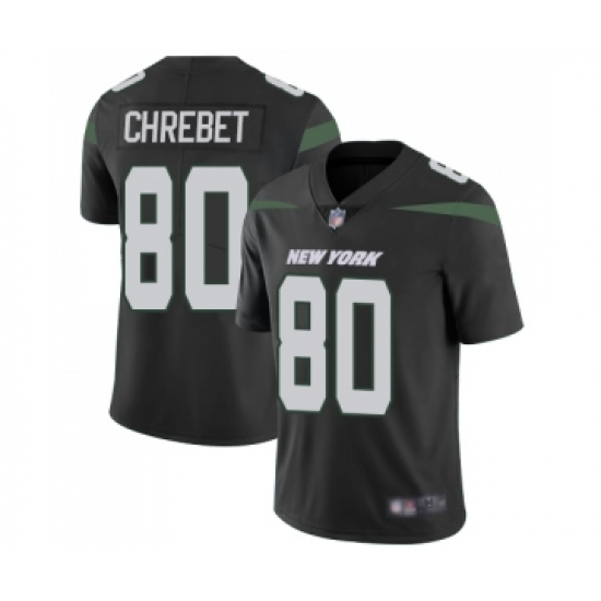 Youth New York Jets 80 Wayne Chrebet Black Alternate Vapor Untouchable Limited Player Football Jersey