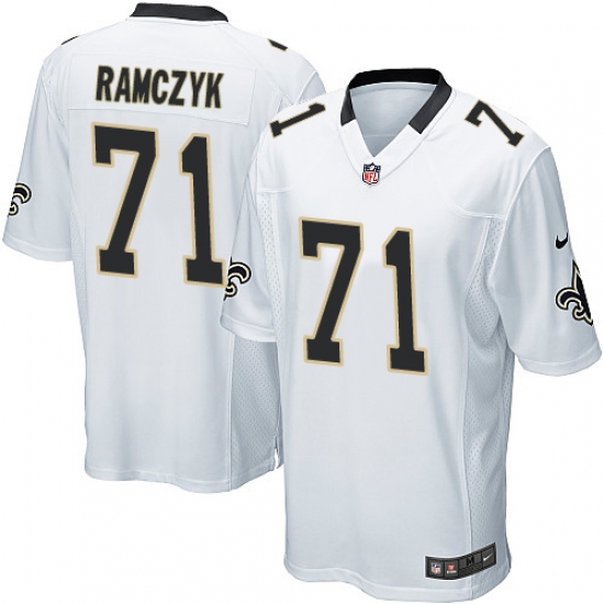 Men's Nike New Orleans Saints 71 Ryan Ramczyk Game White NFL Jersey