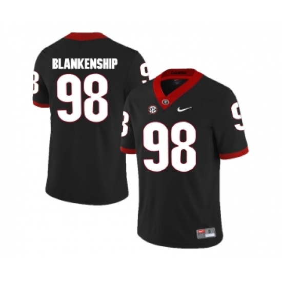 Georgia Bulldogs 98 Rodrigo Blankenship Black College Football Jersey