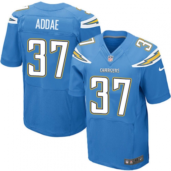 Men's Nike Los Angeles Chargers 37 Jahleel Addae Elite Electric Blue Alternate NFL Jersey