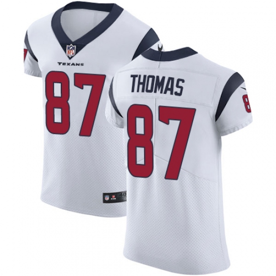 Men's Nike Houston Texans 87 Demaryius Thomas White Vapor Untouchable Elite Player NFL Jersey