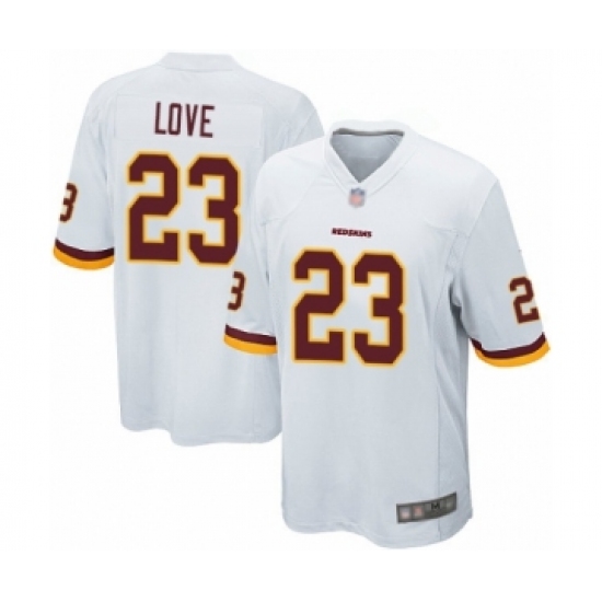 Men's Washington Redskins 23 Bryce Love Game White Football Jersey