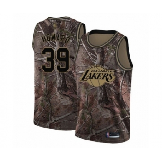 Men's Los Angeles Lakers 39 Dwight Howard Swingman Camo Realtree Collection Basketball Jersey