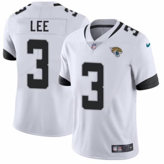 Youth Nike Jacksonville Jaguars 3 Tanner Lee White Vapor Untouchable Limited Player NFL Jersey