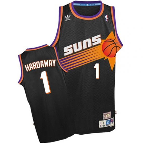 Men's Adidas Phoenix Suns 1 Penny Hardaway Authentic Black Throwback NBA Jersey